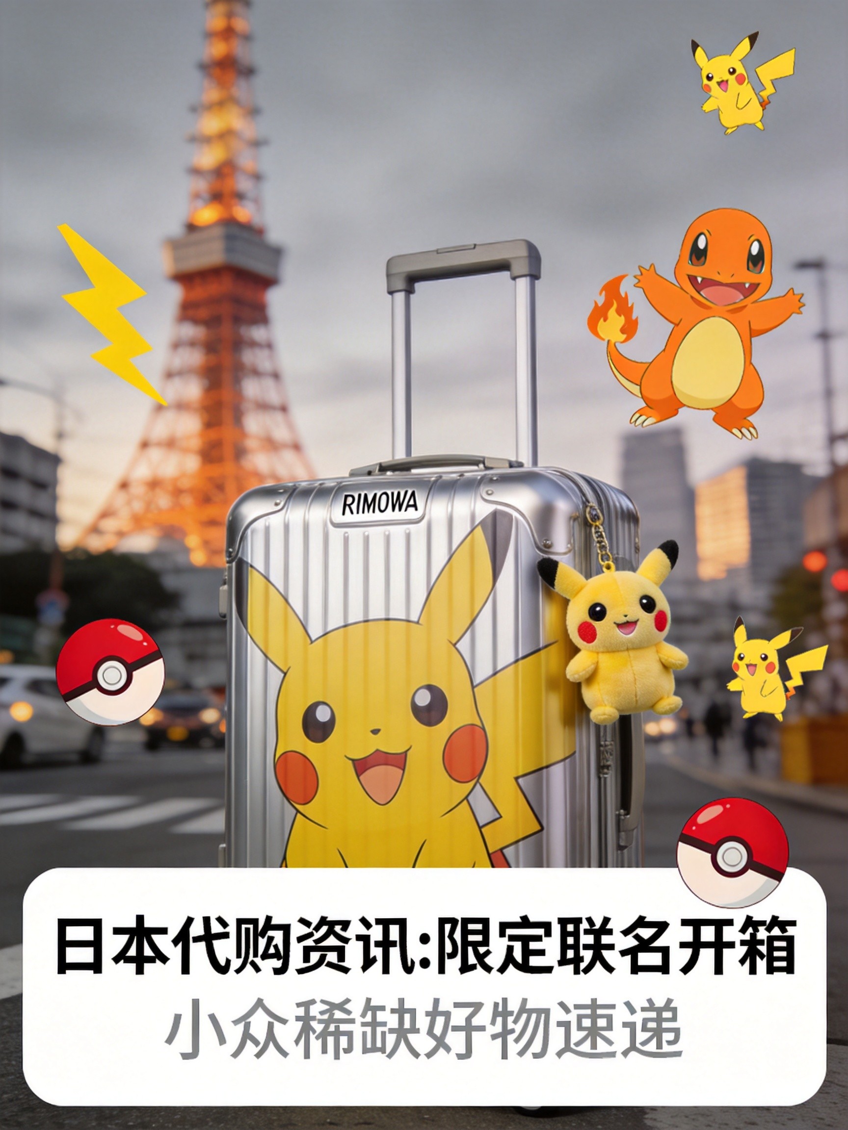RIMOWA x 宝可梦30周年限定封面