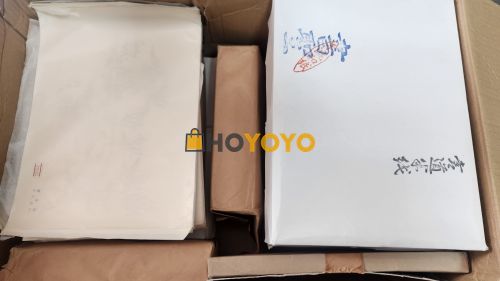 纸回来了特别好，包装的非常完美，感谢让我们用到这么好的东西
